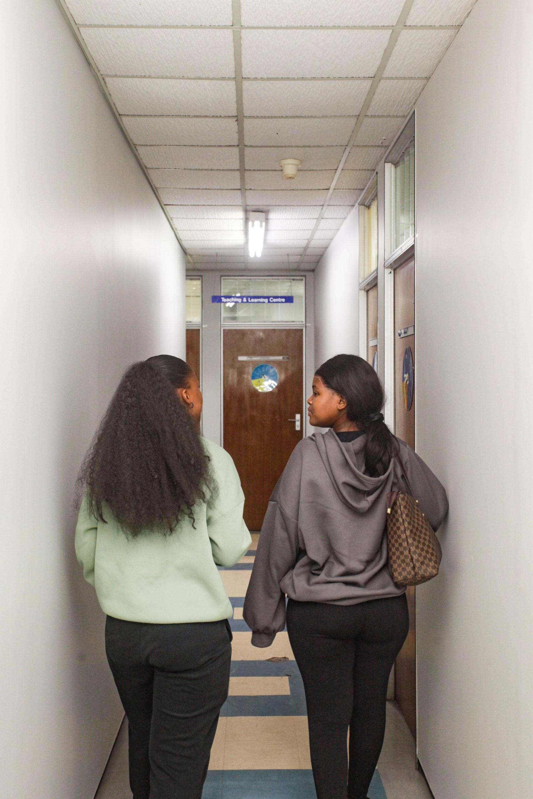 Students walking at East London Fort Hare Campus
