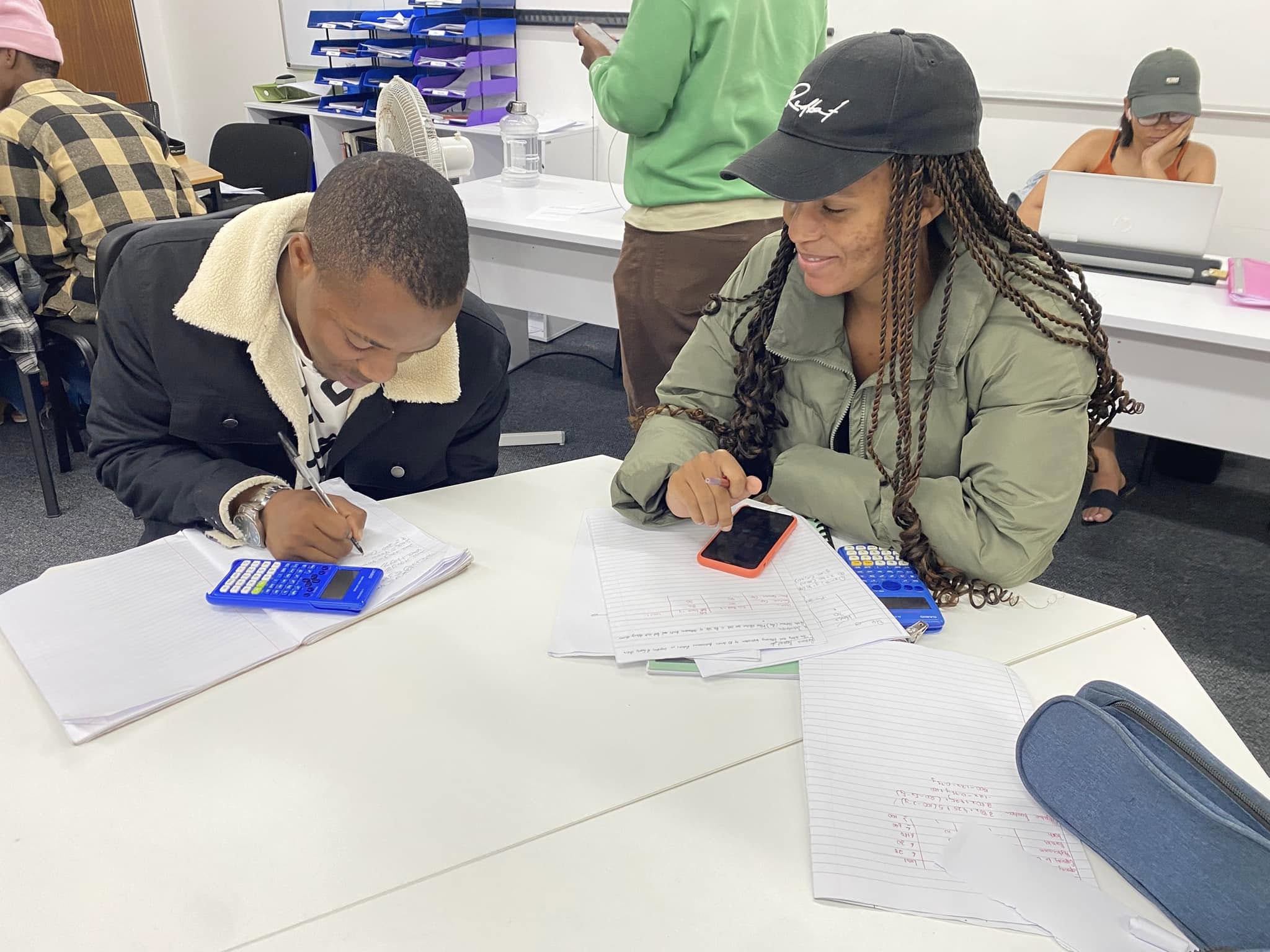 Fort Hare Students learning together in TLC