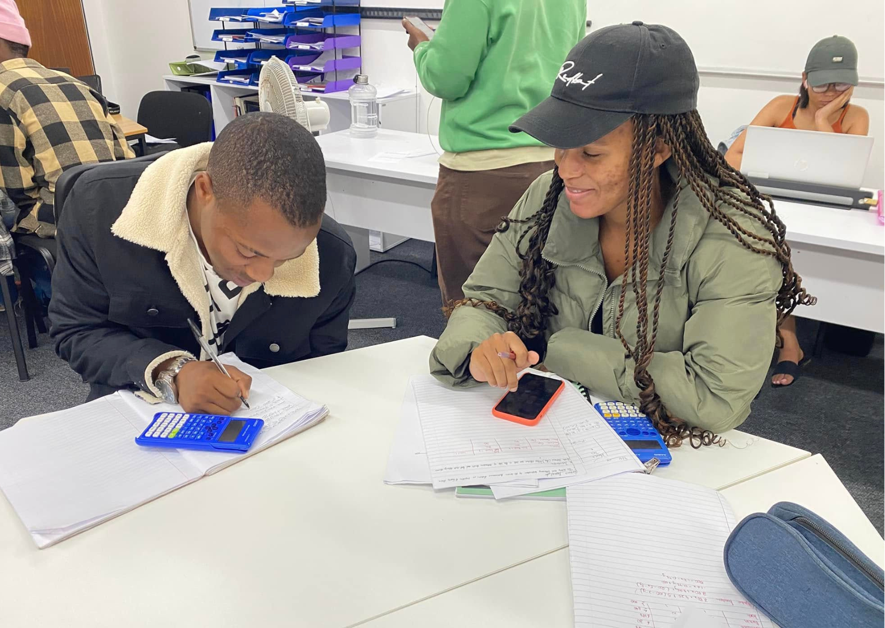 Fort Hare Students learning together in TLC