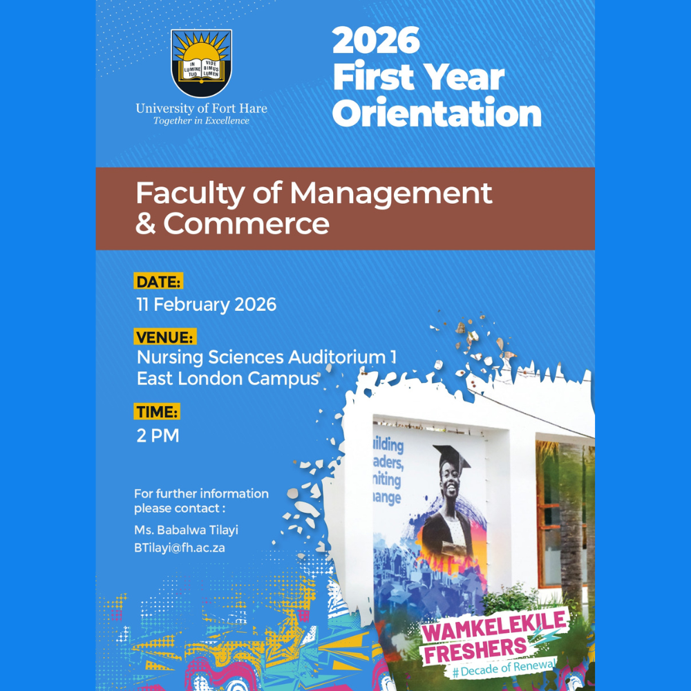 Faculty of Management & Commerce &ndash; First Year Orientation 2026